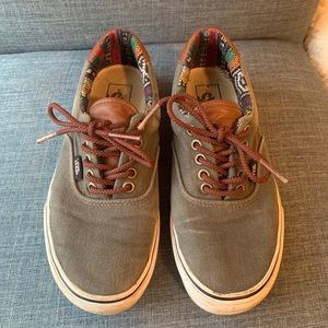 Vans Leather and canvas Skate Shoes